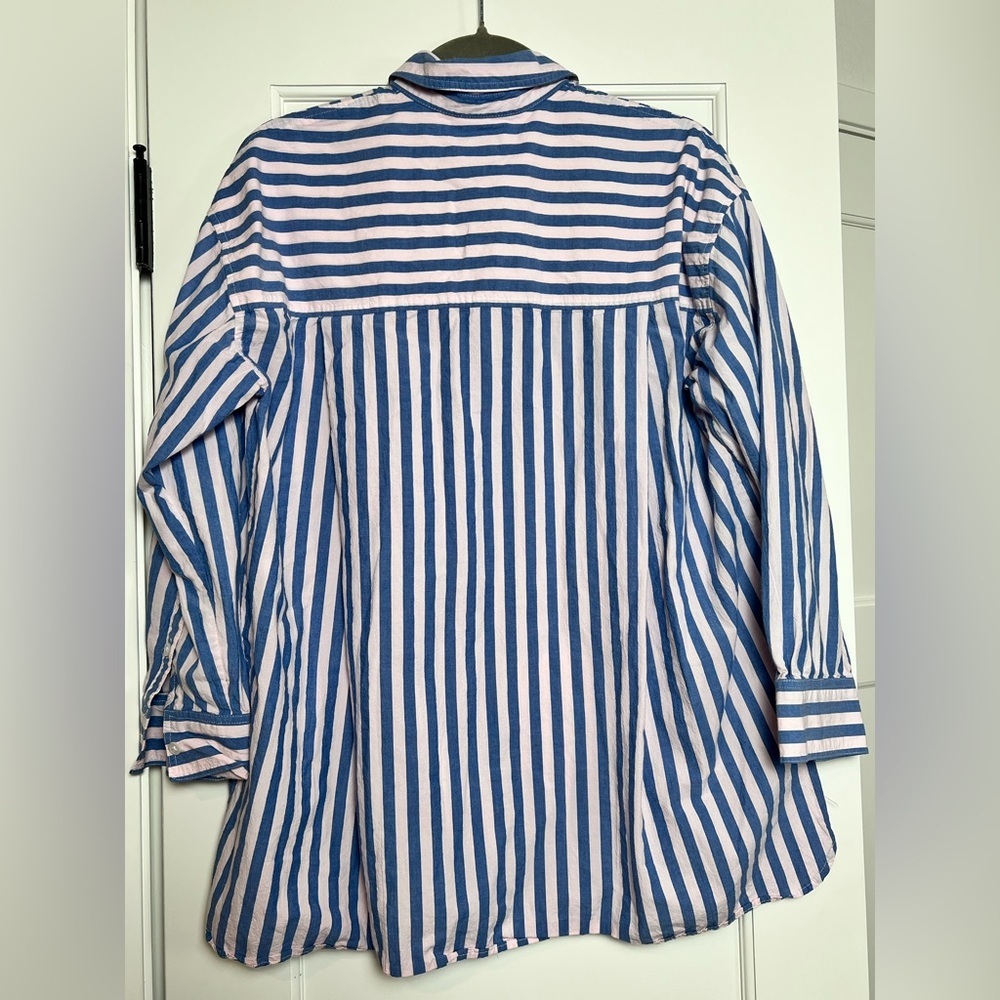 Madewell Signature Poplin Oversized Shirt (XS) - Picture 5 of 5